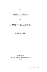 Cover of The Poetical Works of John Keats