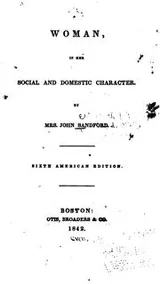 Cover of Woman, in Her Social and Domestic Character