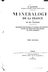 Cover of Minéralogie de la France et de ses colonies