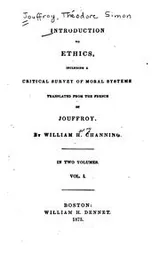 Cover of Introduction to Ethics: Including a Critical Survey of Moral Systems