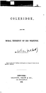 Cover of Coleridge and the Moral Tendency of His Writings