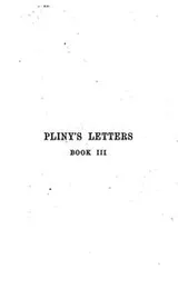 Cover of Pliny's letters, Book III