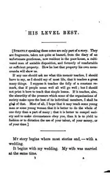 Cover of His level best