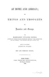 Cover of At Home and Abroad: Or, Things and Thoughts in America and Europe
