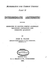Cover of Mathematics for Common Schools
