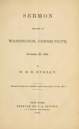 Cover of Sermon preached at Washington, Connecticut, November 20, 1864