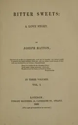 Cover of Bitter sweets