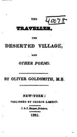 Cover of The Traveller, The Deserted Village, and Other Poems