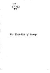 Cover of The Table-talk of Shirley [pseud.]