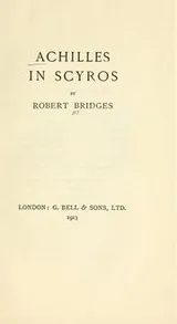 Cover of Achilles in Scyros