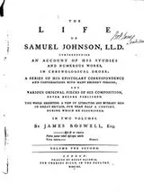 Cover of The Life of Samuel Johnson, LL.D.: Comprehending an Account of His Studies ..