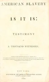 Cover of American slavery as it is