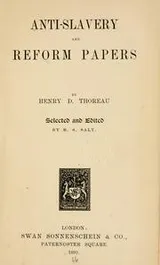 Cover of Anti-slavery and reform papers
