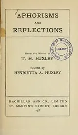 Cover of Aphorisms and reflections
