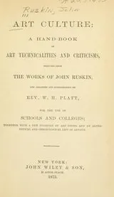 Cover of Art culture
