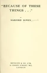 Cover of "Because of these things ..."