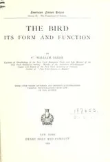 Cover of The bird, its form and function