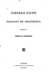 Cover of Cornelii Taciti Dialogus de oratoribus