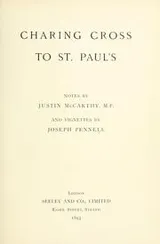 Cover of Charing Cross to St. Paul's