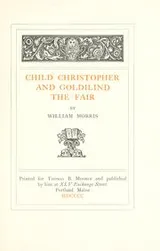 Cover of Child Christopher and Goldilind the Fair