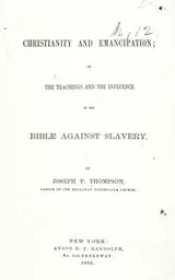 Cover of Christianity and emancipation
