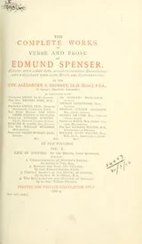 Cover of Complete works in verse and prose