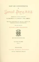 Cover of Diary and correspondence of Samuel Pepys