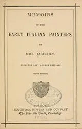 Cover of Memoirs of the early Italian painters