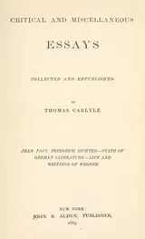 Cover of Critical and miscellaneous essays, collected and republished
