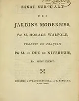 Cover of Essai sur l'art des jardins modernes
