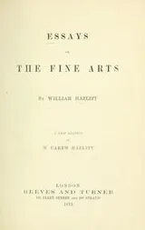 Cover of Essays on the fine arts