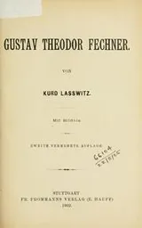 Cover of Gustav Theodor Fechner