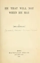 Cover of He that will not when he may