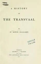 Cover of A history of the Transvaal