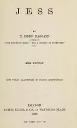 Cover of Jess, a novel