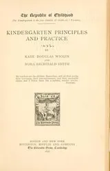 Cover of Kindergarten principles and practice