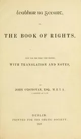 Cover of Leabhar na g-ceart