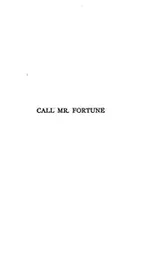 Cover of Call Mr. Fortune
