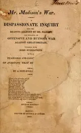 Cover of Mr. Madison's war