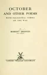 Cover of October and other poems