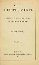 Cover of Plain instructions in gardening