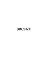 Cover of Bronze: A Book of Verse