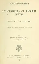 Cover of Six centuries of English poetry