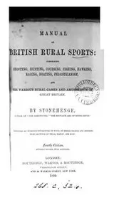 Cover of Manual of British rural sports, by Stonehenge