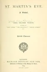 Cover of St. Martin's eve, a novel