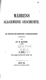 Cover of Mährens allgemeine Geschichte