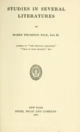 Cover of Studies in several literatures