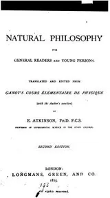 Cover of Natural Philosophy for General Readers and Young Persons