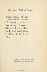 Cover of The table-talk of Shirley