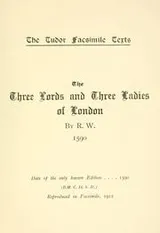 Cover of The three lords and three ladies of London
